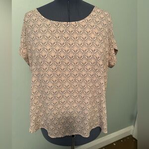 Torrid Tan Boxy Blouse with Relaxed Fit Sz 00  (M-L)
